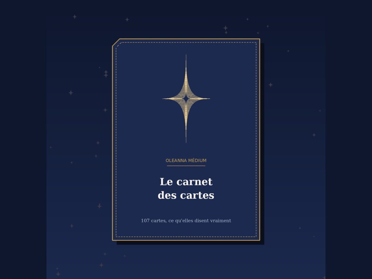 La couverture du carnet des cartes