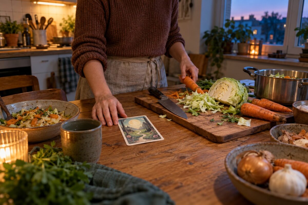 Tirer les cartes un soir de semaine, et le menu qui suit